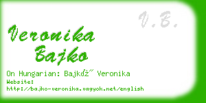 veronika bajko business card